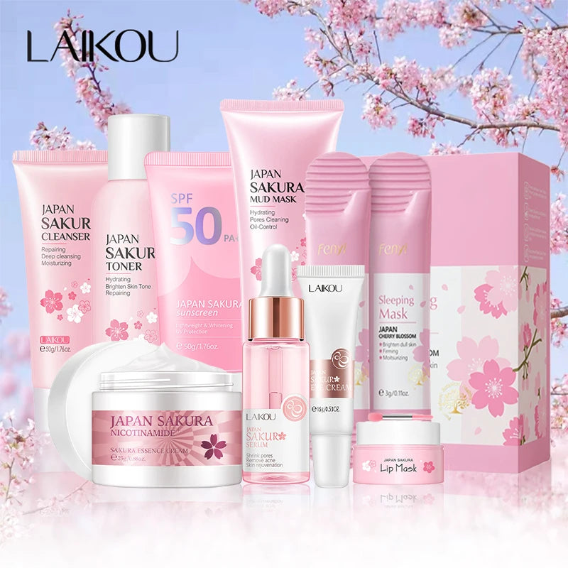Facial Products Kit Sakura Skin Care 9 pcs