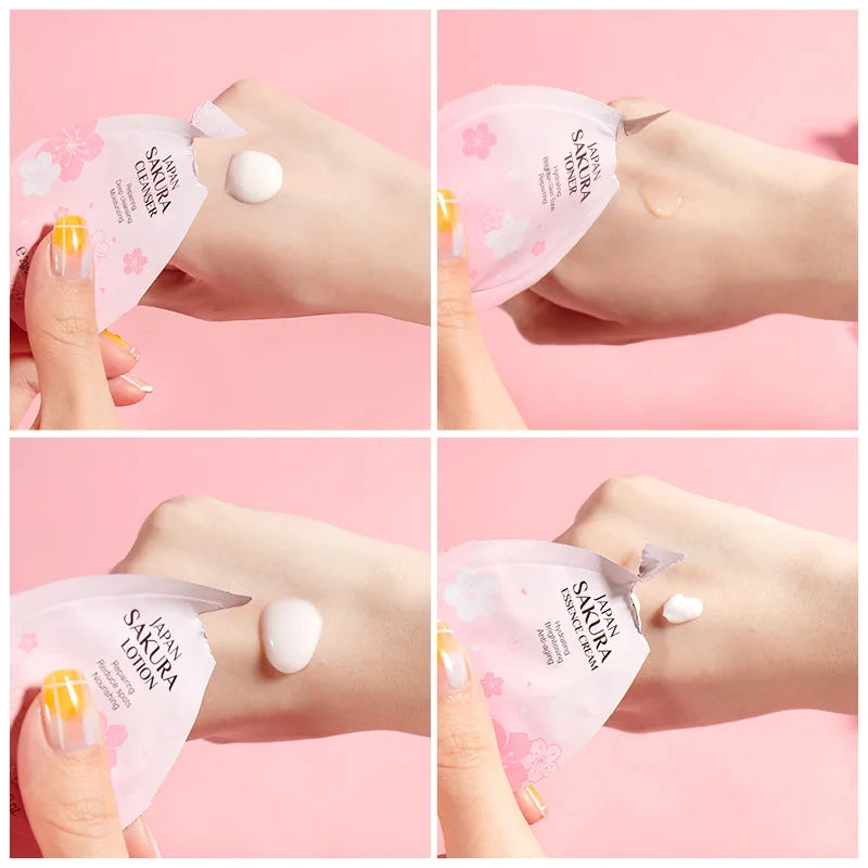 LAIKOU 4Pcs Skincare Set Sakura